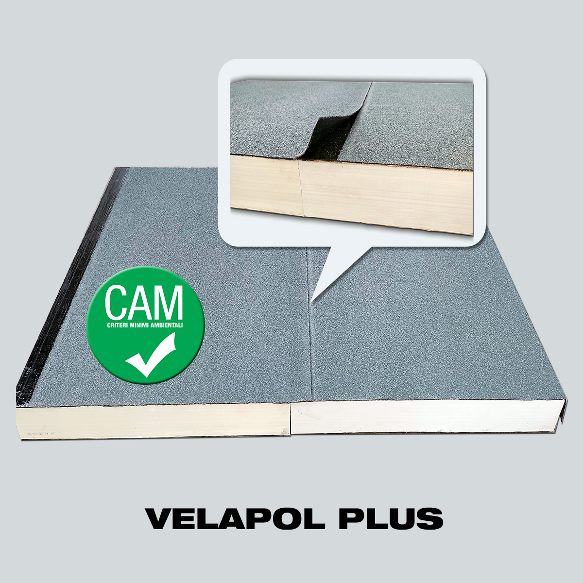 VELAPOL PLUS - Pannello Accoppiato in poliuretano espanso e bitume